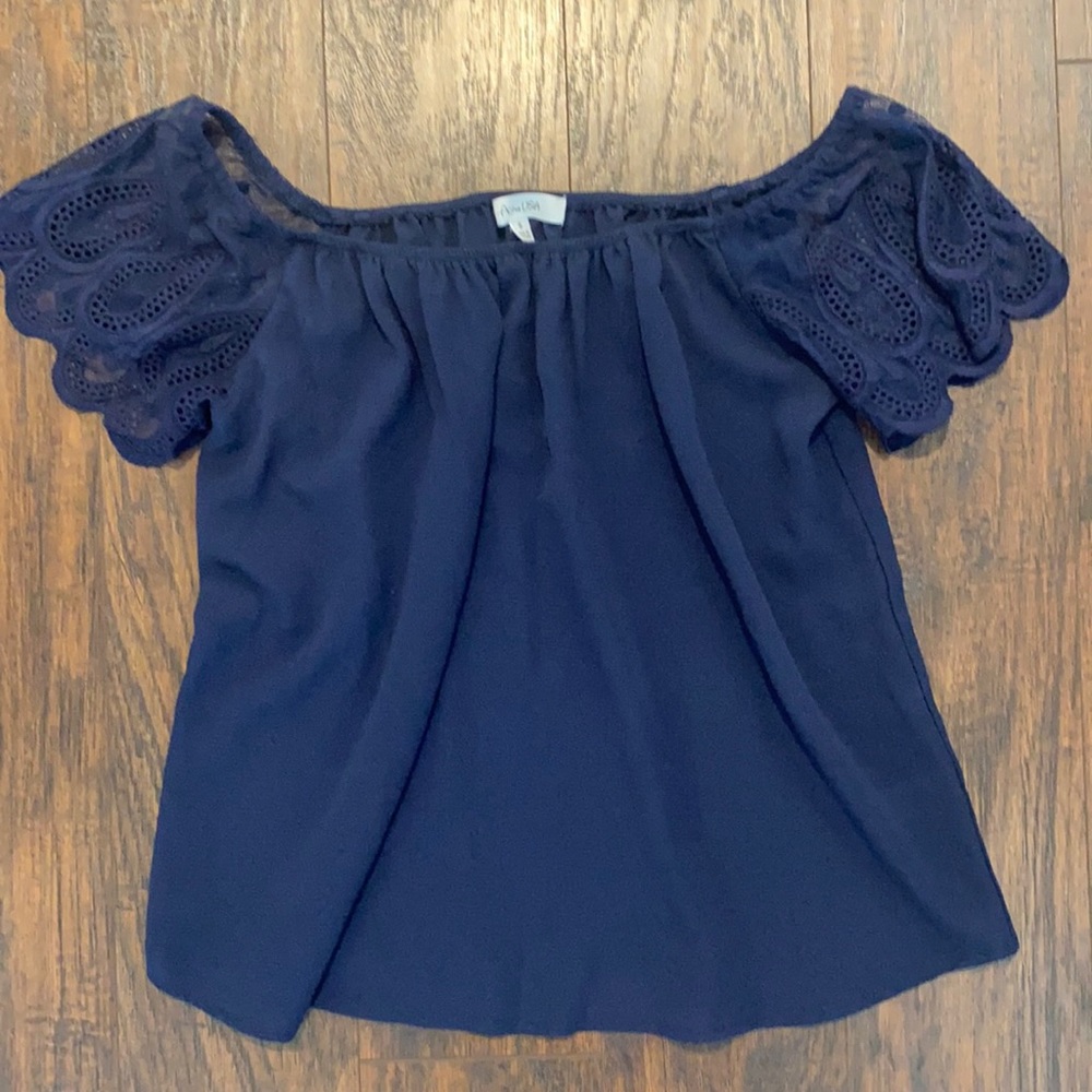 Over the shoulder blouse